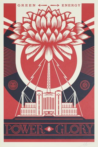 Shepard Fairey (né en 1970) Green Energy