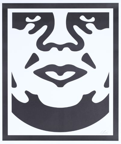 Shepard Fairey (né en 1970) Obey Giant blanc, 1...