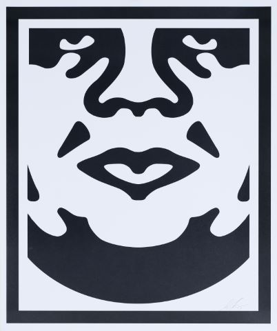 Shepard Fairey (né en 1970) Triptyque 3 faces...