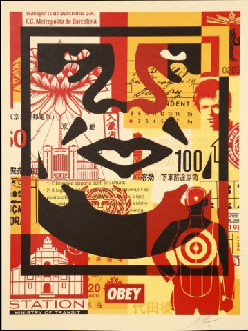 3 faces Obey Giant (collage)