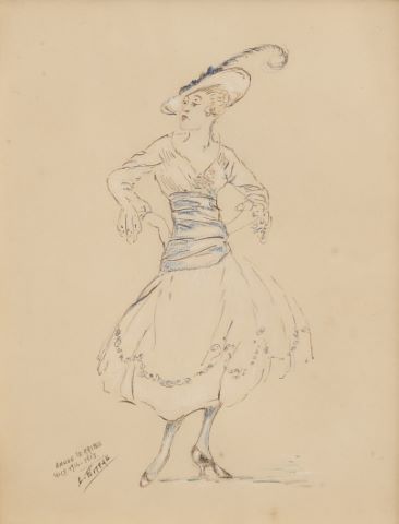 Ensemble de trois dessins :