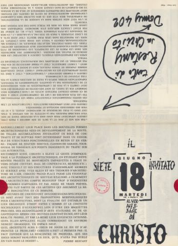 Invitation/dépliant de vernissage