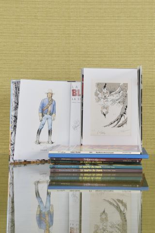 8 albums enrichis d’ex-libris signés