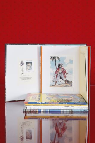 7 albums avec ex-libris signés