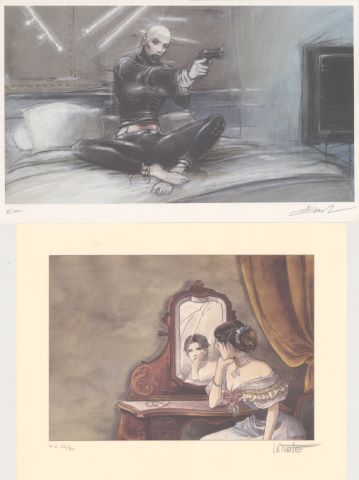 4 estampes signées