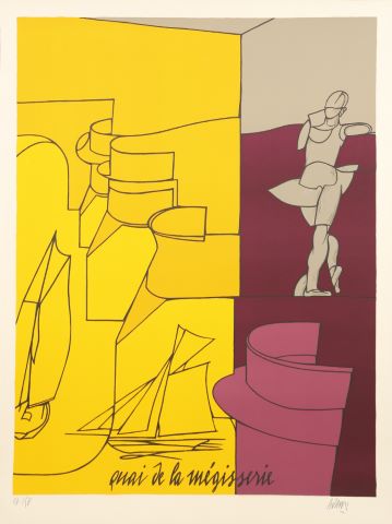 Valerio Adami (né en 1935) Quai de la mégisserie
