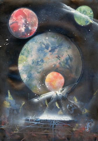9 œuvres à thématique cosmique et spatiale