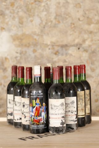 Ensemble de 12 bouteilles comprenant :