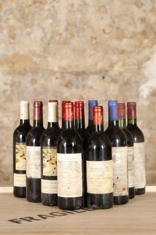 Ensemble de 12 bouteilles comprenant :