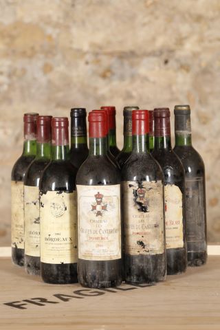Ensemble de 12 bouteilles comprenant :
