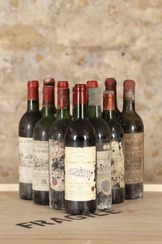 Ensemble de 12 bouteilles comprenant :