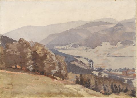 Julien Gérardot (XXe siècle) Paysage de montagne