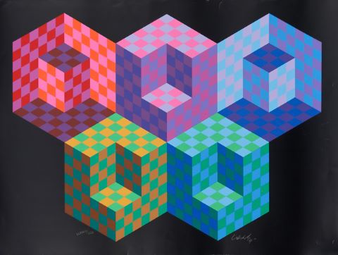 Victor Vasarely (1906-1997) Composition
