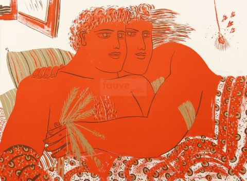 Alecos Fassianos (né en 1935) Le Couple