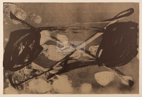 Antoni Tapiés (1923-2012) Empreinte barrée