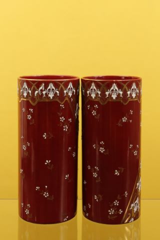 Deux vases cylindres