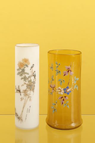 Ensemble de 2 vases en verre