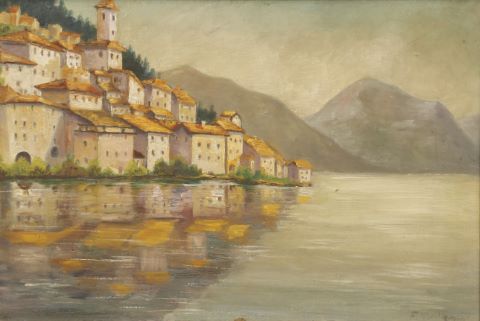 Ensemble de 3 vues de village