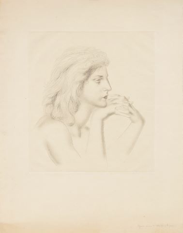 Femme de profil