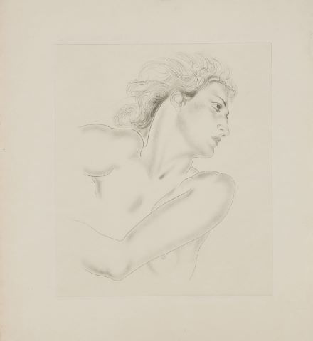 Femme de profil