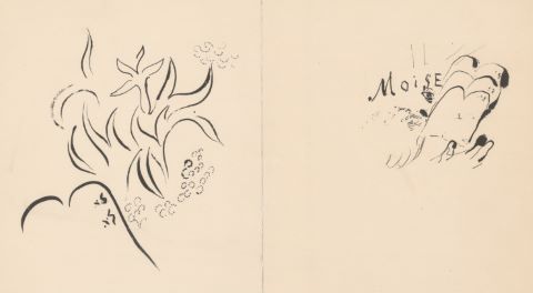 Marc Chagall (1887-1985) Moïse [2 œuvres]