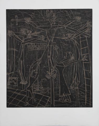 Christ à l’épée - rare bon à tirer