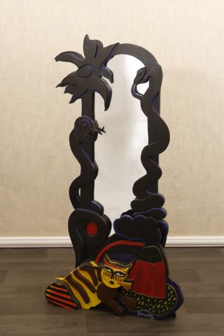 Miroir au chat et aux serpents