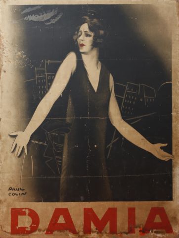Paul Colin (1892-1985) Affiche Damia