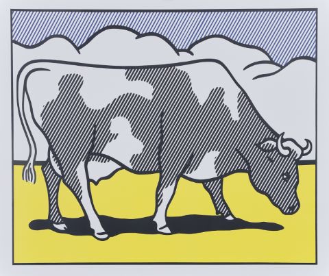 D’après Roy Lichtenstein Cow going abstract...