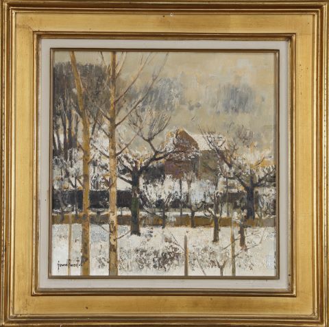Gérard Passet (1936-2013) Paysage enneigé