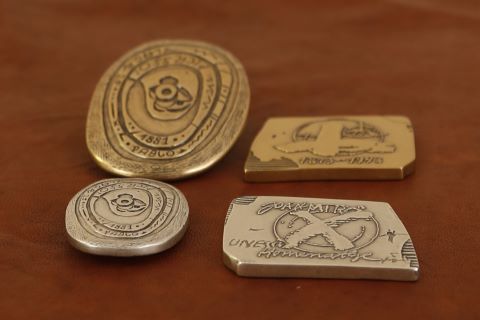 Ensemble de 4 médailles réalisées pour l’UNESCO :