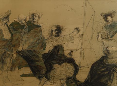 Claude Weisbuch (1927-2014) Hommage à Rembrandt