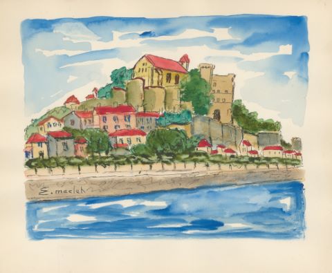 Vue de village & Au port [2 œuvres]