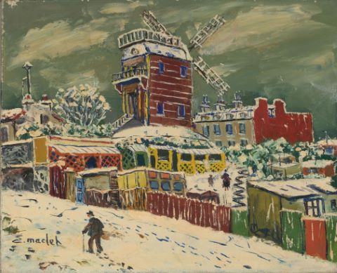 Elisée Maclet (1881-1962) Moulin de la Galette...