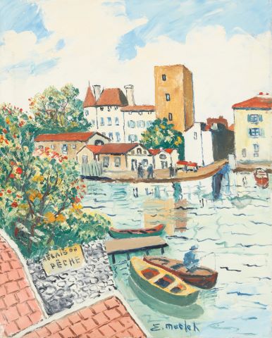 Nemours, les rives du Loing et le chateau