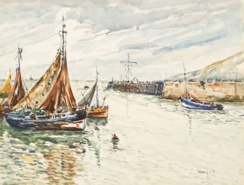 Robert LP Lavoine (1916-1999) Trouville-sur-Mer