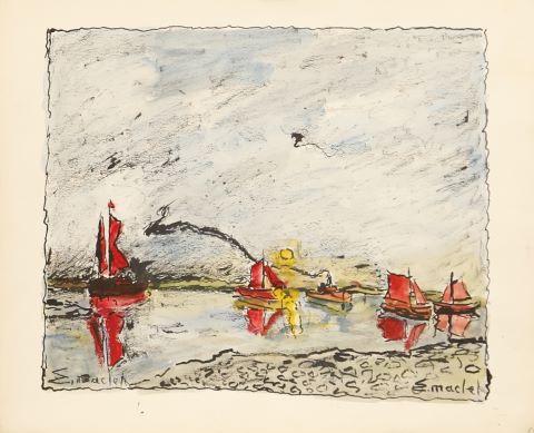Elisée Maclet (1881-1962) Bateaux