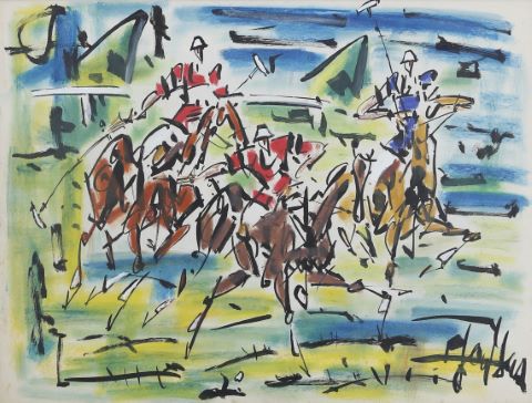 Gen Paul (1895-1975) Partie de polo