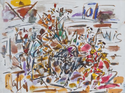 Gen Paul (1895-1975) Scène de corrida