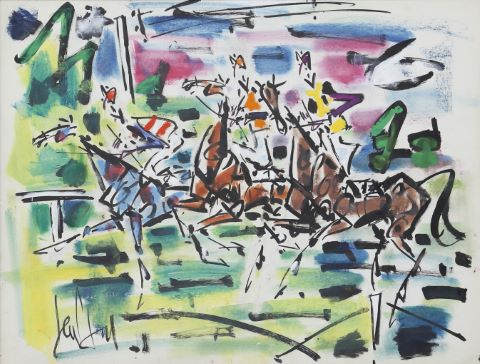 Gen Paul (1895-1975) Course hippique