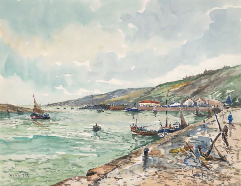 Robert LP Lavoine (1916-1999) Dives-sur-mer