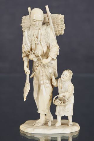 Bûcheron et son enfant