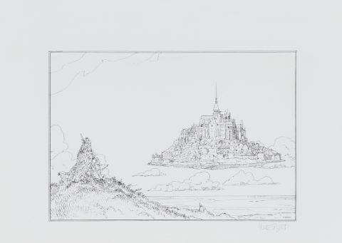 Moebius (1938-2012) Le Mont Saint-Michel, extrait...