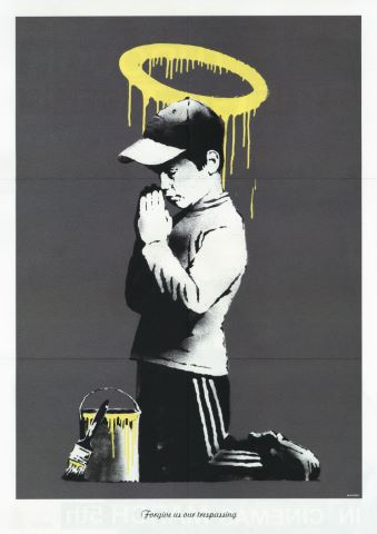D’après Banksy (né en 1974) Forgive us our...