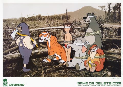 Banksy (né en 1974) Greenpeace, save or delete