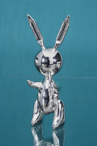 D’après Jeff Koons Silver rabbit