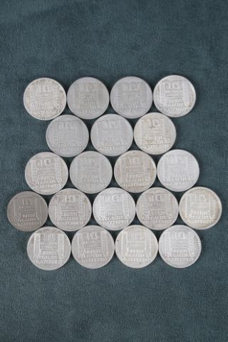 Lot de 20 pièces de 10 francs