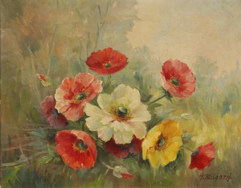 Fleurs de Pavot & Paysage lacustre [2 œuvres]