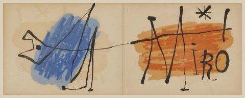 Carton d’invitation pour la galerie Matarasso en partenariat avec Maeght