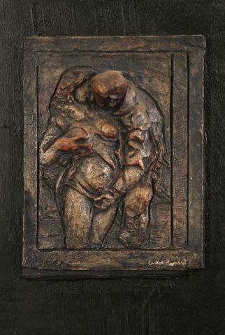 Carlos Rojas (XXe siècle) Bas-relief érotique